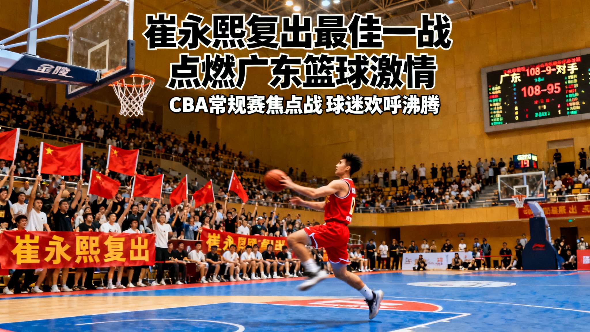 媒体人：令广东球迷欣喜的是，崔永熙打出了复出后最好表现